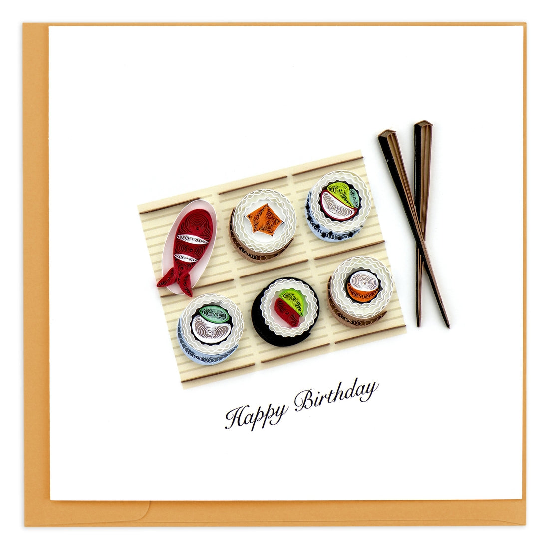 Quilled Sushi Birthday Card