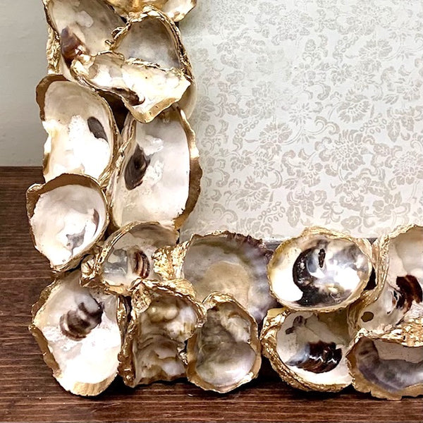 Gold Edged Oyster Shell Frame (5x7)