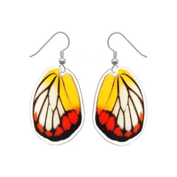 “Painted Jezebel” Butterfly Wing Earrings