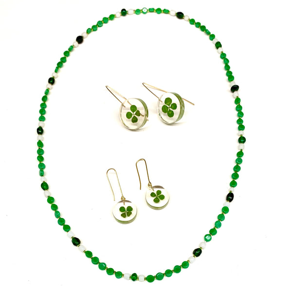 Glass Mardi Gras Bead Necklace