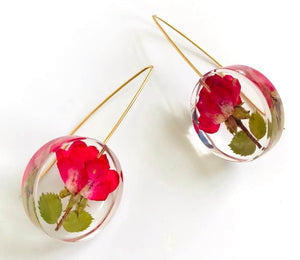 Tiny Rose Bud Earrings