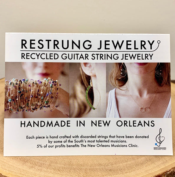 Recycled Guitar String Eternity Bracelet