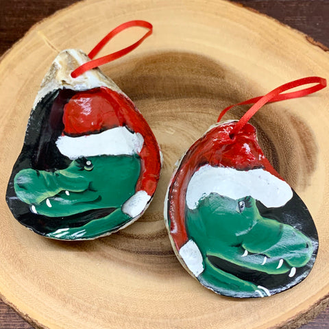 Alligator Oyster Shell Ornaments