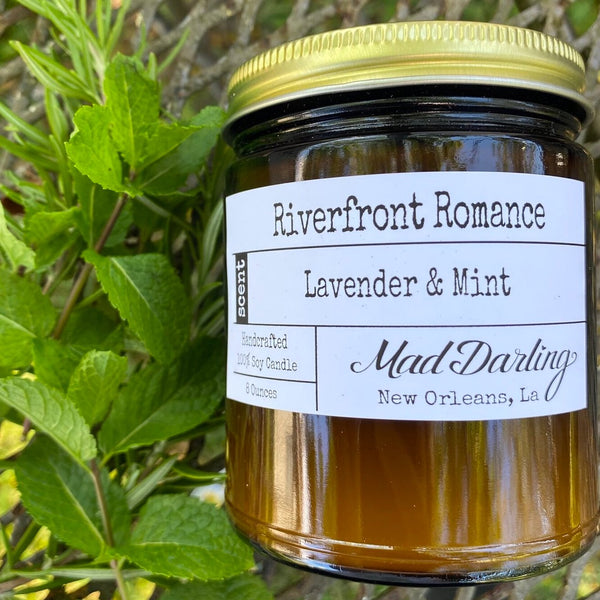 "Riverfront Romance" Lavender & Mint Soy Candle
