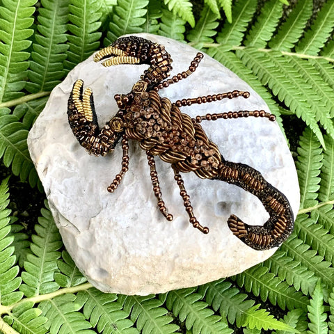 Scorpion Embellished Pin
